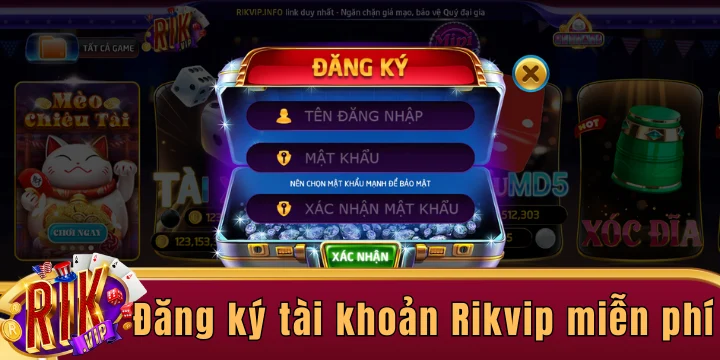 Tham gia cổng game bài đổi thưởng Rikvip siêu dễ các tay cược