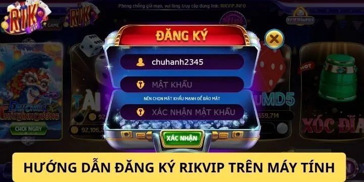 Hướng dẫn đăng ký Rikvip ngay trên máy tính dễ dàng 