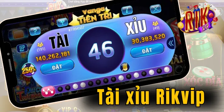 Tài Xỉu Rikvip – Trò chơi giải trí may mắn 50/50 cực chiến