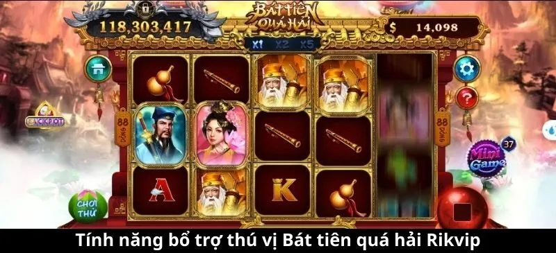 Tính năng bổ trợ thú vị Bát tiên quá hải Rikvip