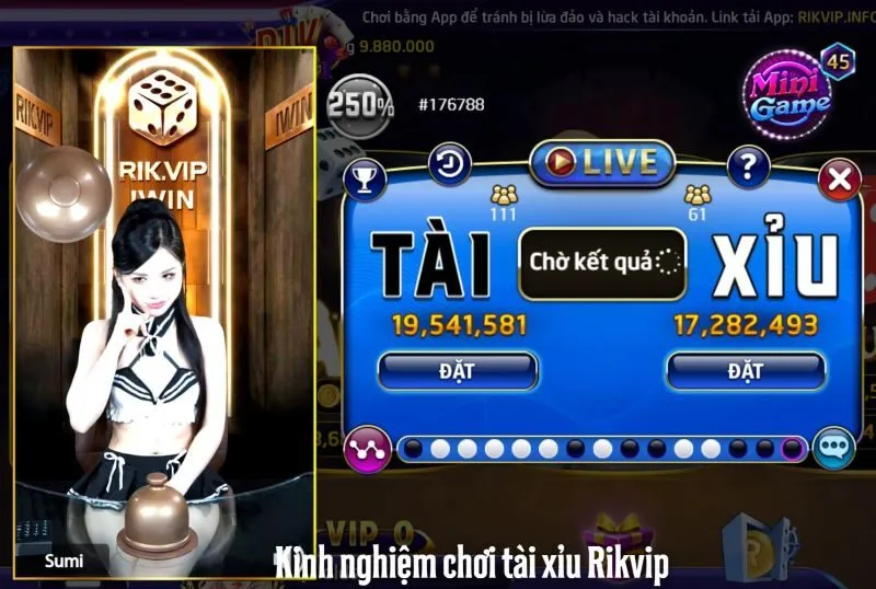 Lưu ý và kinh nghiệm khi chơi Tài Xỉu Rikvip