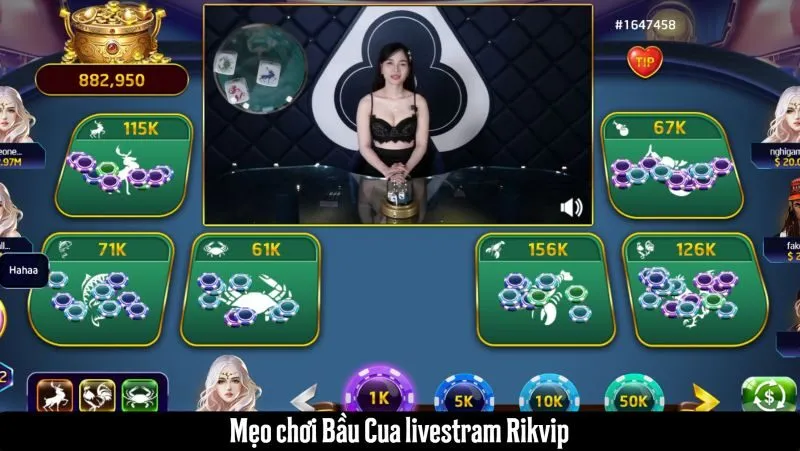 Bí quyết thắng lớn khi chơi bầu cua livestream Rikvip
