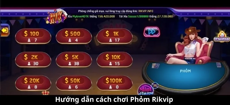 Hướng dẫn cách chơi Phỏm Rikvip chiến thắng dễ dàng